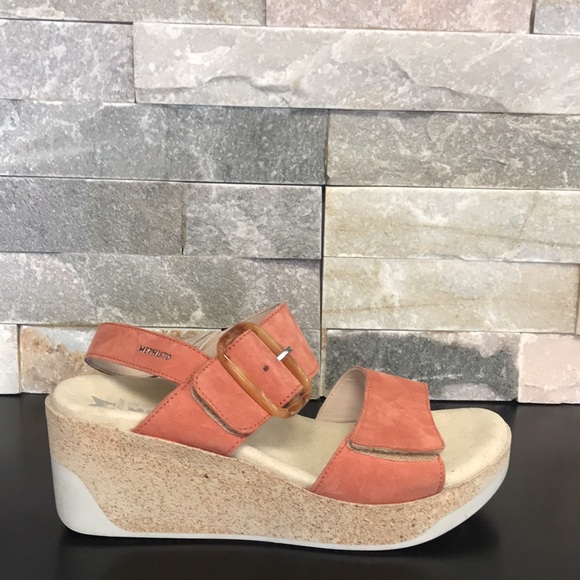 🎁 Mephisto Giulia Dual Strap Velcro Wedge Sandal - Picture 6 of 8